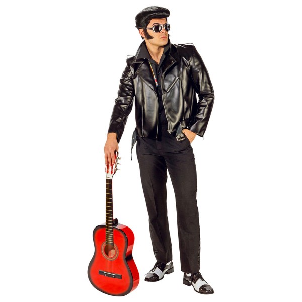 Lederjacke Rock 'n' Roll, schwarz