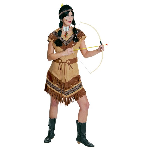 Indianerin Cheyenne, mit Gurt, braun