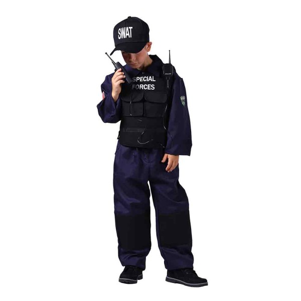 Kinder Overall Swat Junge, 4-Teilig