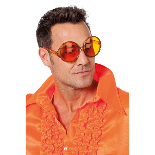 70er Jahre Brille, grosse runde Gläser