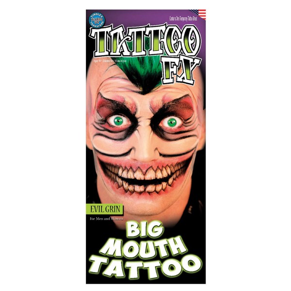 Gesichts Tattoo Big Mouth