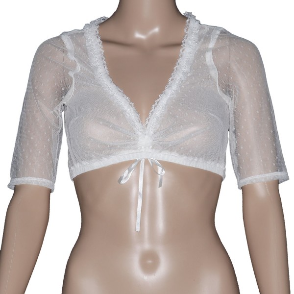 Dirndlbluse Nina-Candia, off white