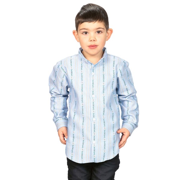 Kinder Hemd Edelweiss, Stehkragen