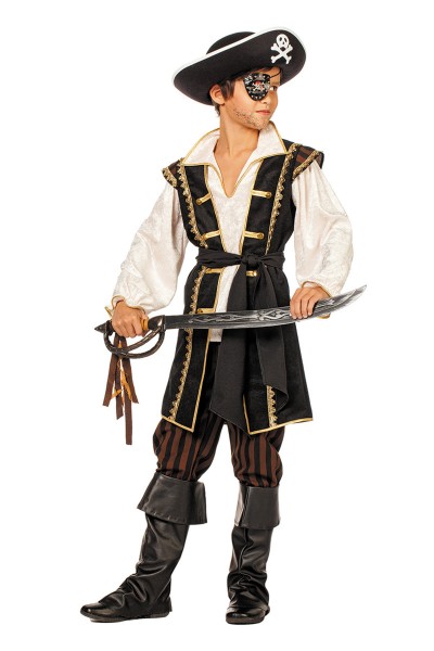 Piraten Junge, 3-Teilig, braun