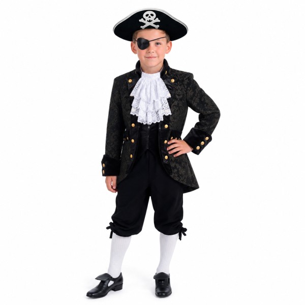 Kinder Barockjacke Royal, schwarz