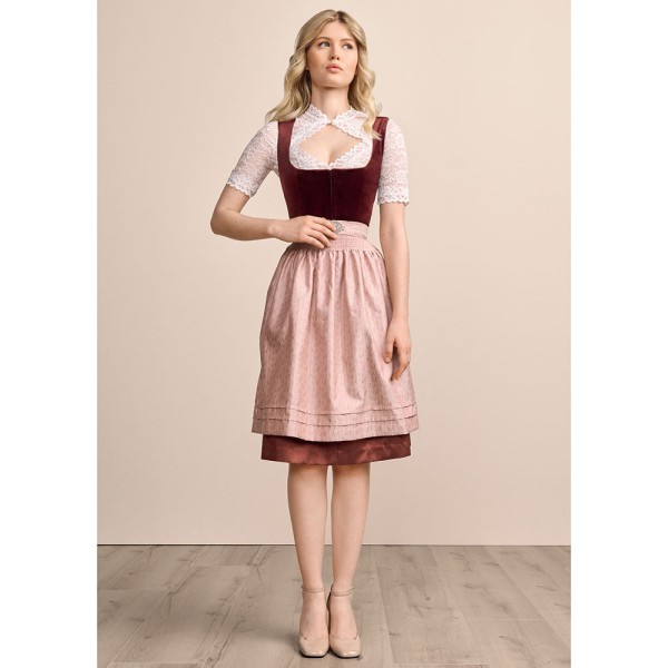 Dirndl Aurela, 60 cm, bordeaux