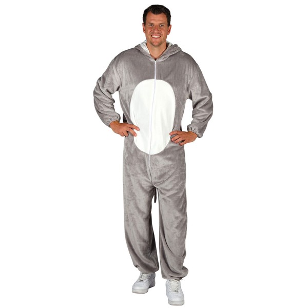 Overall Maus, grau