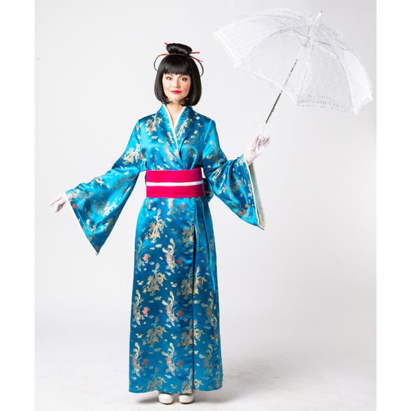 Damen Kostüm Kimono, türkis
