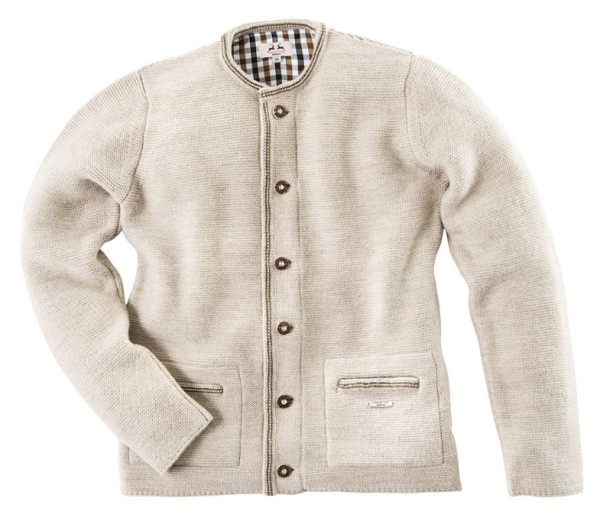 Herren Strickweste Hausstein, natur