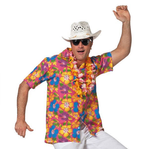 Hawaiihemd, Blumenmuster, bunt