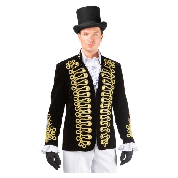 Herren Uniformjacke Vintage, schwarz/gold