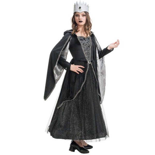 Mädchen Kleid Dark Queen, schwarz