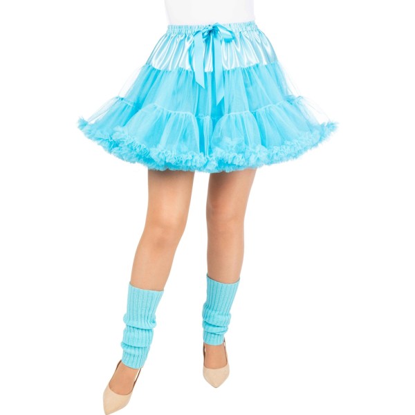 Petticoat kurz mit Rüschen, hellblau
