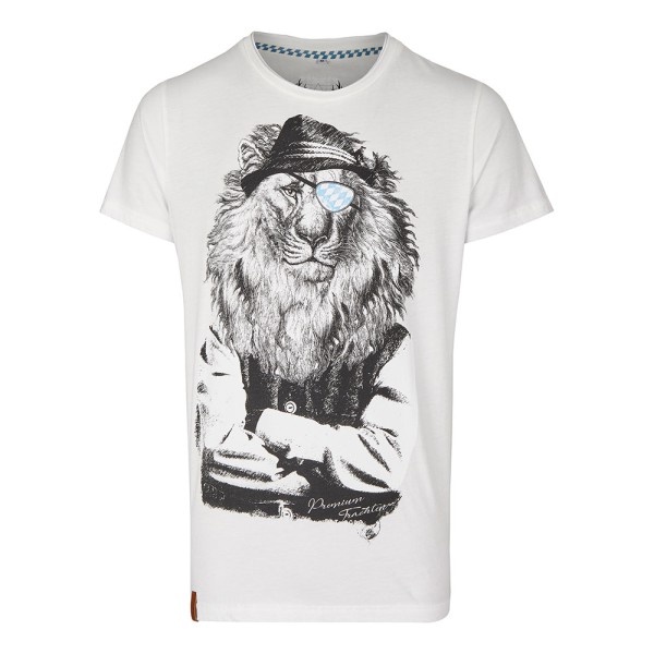 T-Shirt G16 Leopold, weiss