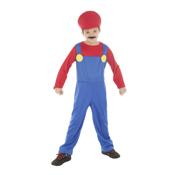 Kinder Kostüm Mario/Klempner