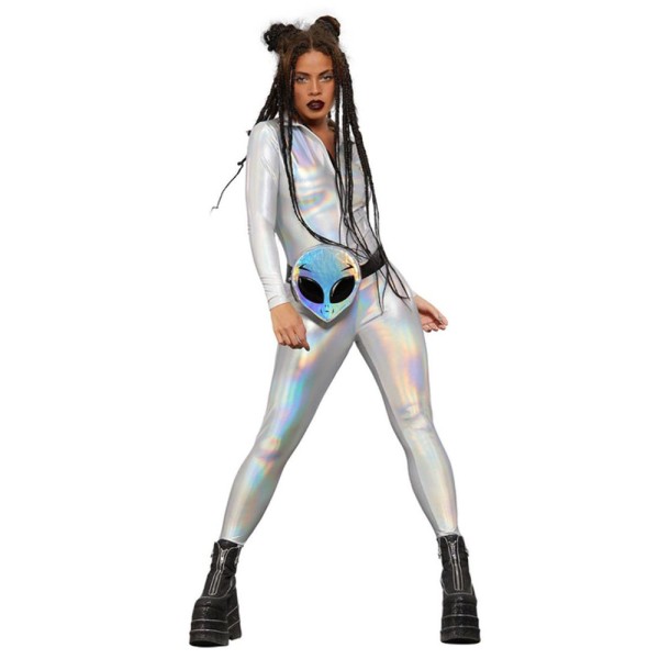 Catsuit Alien Mirror, holografische