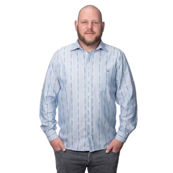 Herren Hemd, Edelweiss, CoolMax