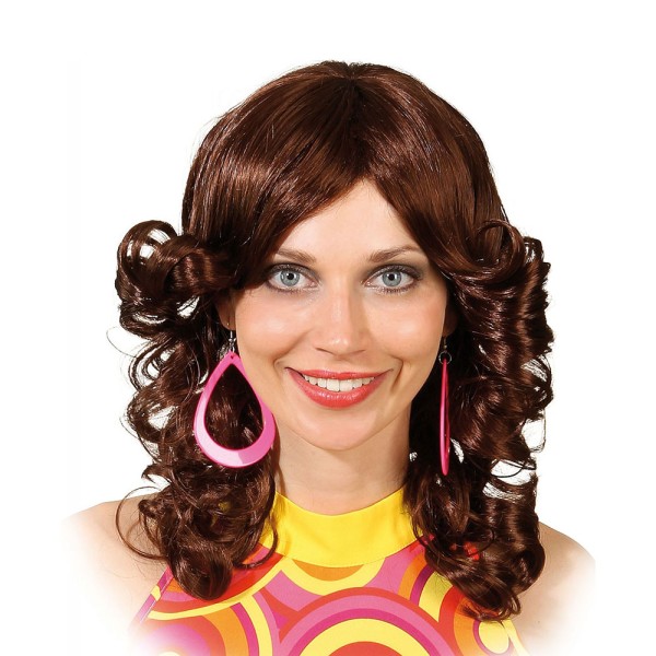Damen Perücke 70er Jahre, gelockt