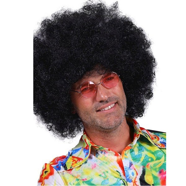 Herren Perücke Disco Jimmy, schwarz