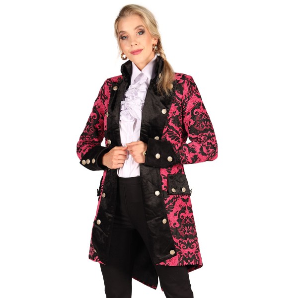Damen Brokat Jacke Royale, Pink