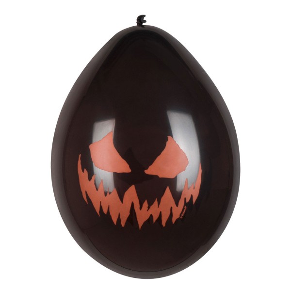 Ballons Creepy Pumpkin, Latex, 6 Stk.