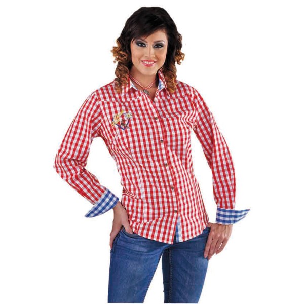 Damen Trachtenbluse, kariert