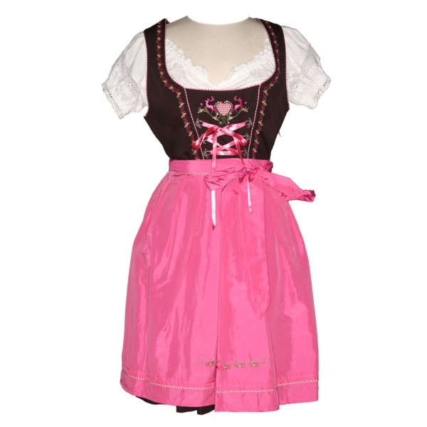 Dirndl, Angel, 58 cm, braun/pink
