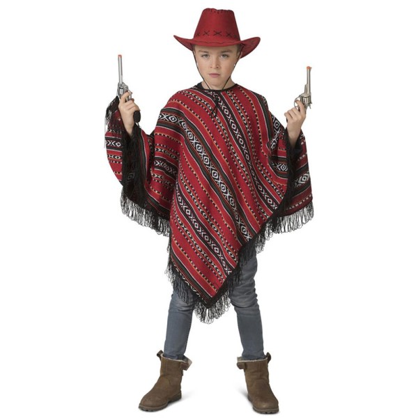 Kinder Mexikaner Poncho Milan, bunt, uni