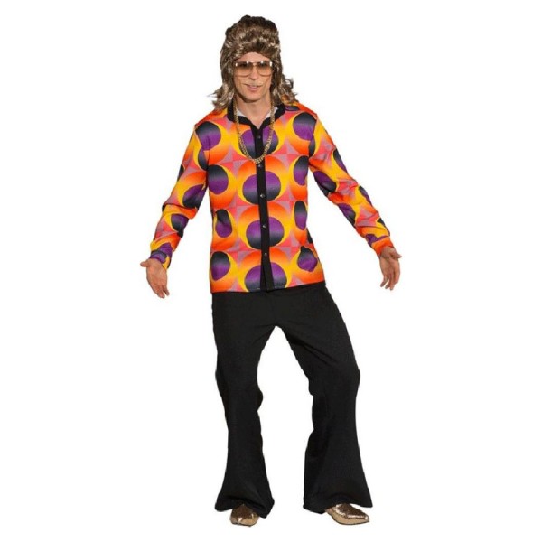 Herren Hemd Disco 70er Jahre