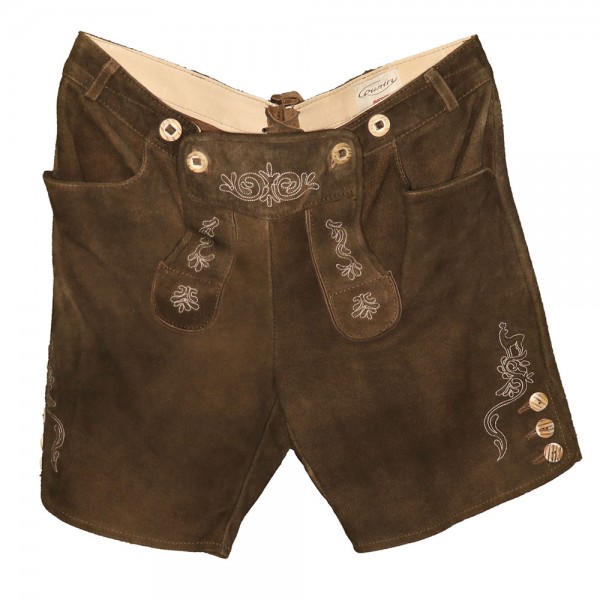 Damen Lederhose Nina Wild Torf, kurz