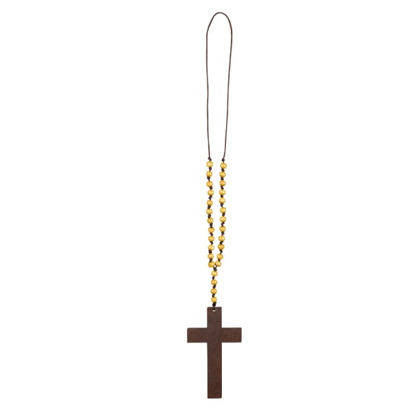 Halskette Priesterkreuz aus Holz