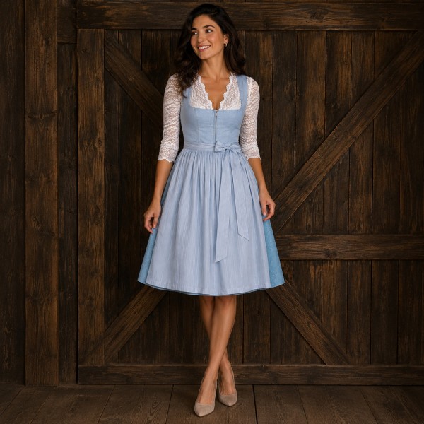 Dirndl Rimsting, 58 cm, babyblau