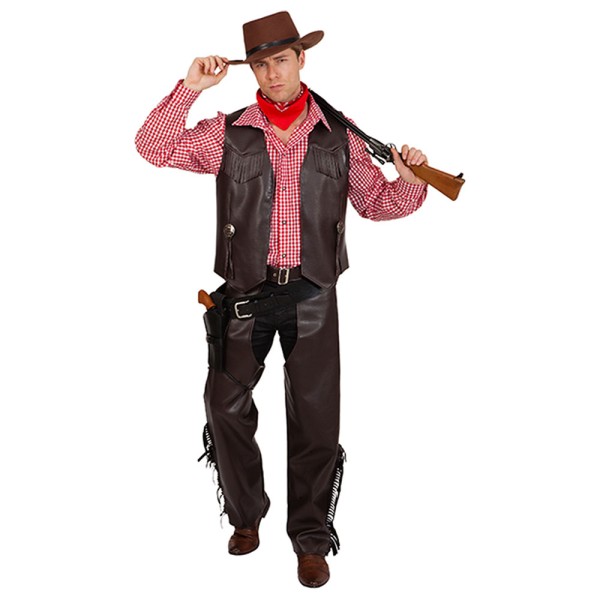 Herren Cowboy Chaps, Lederimitat