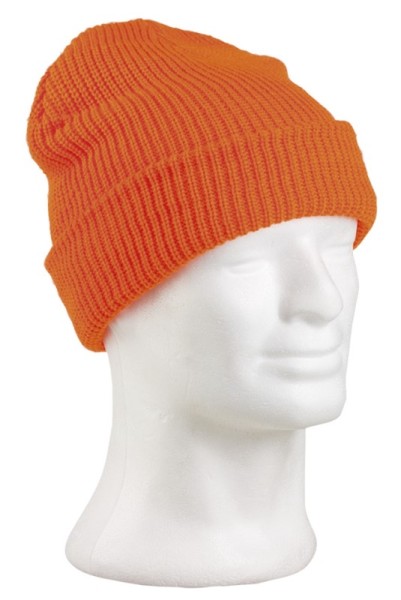 Rollstrick Mütze, orange