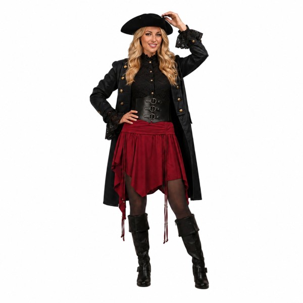 Damenbluse Lace Star, schwarz