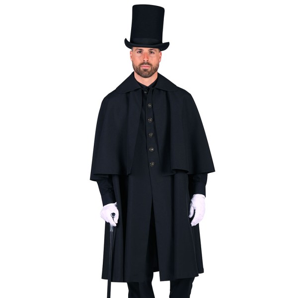 Herren Kutschermantel, schwarz