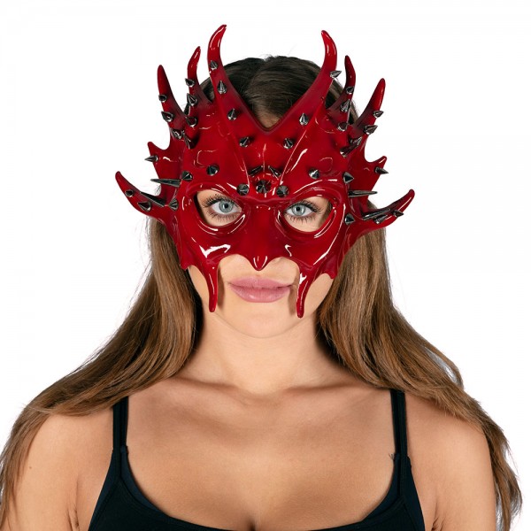 Maske Teufel mit Stacheln