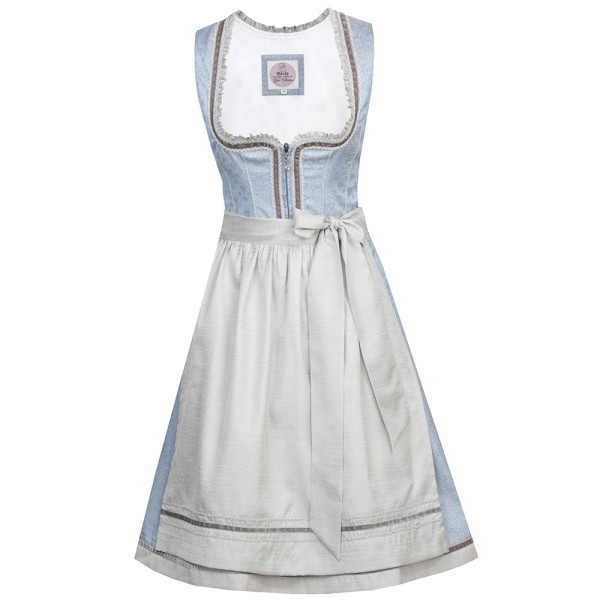 Dirndl Mirella, 58 cm, eisblau/silber