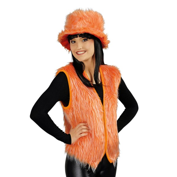 Plüschweste 70er Jahre