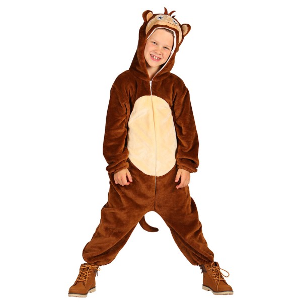 Kinder Overall Affe, braun