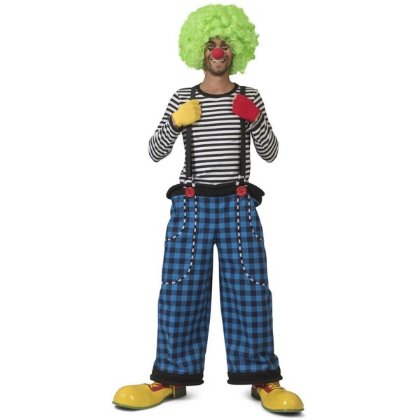 Clown Hose Adrian, blau/schwarz