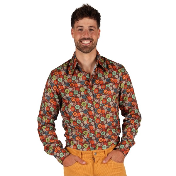 Herren Hemd 70´s, Flowers