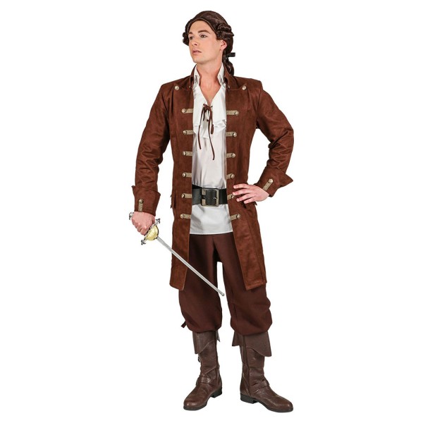 Herren Jacke Pirat/Steampunk, De Luxe, braun