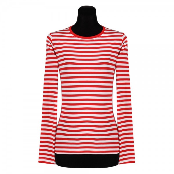 Damen Ringel T-Shirt, langarm