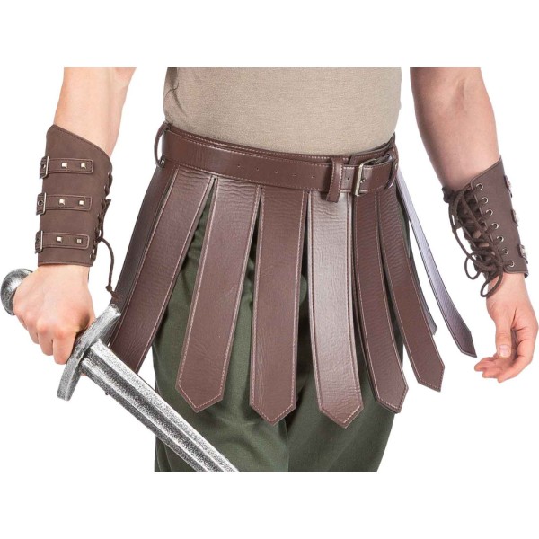 Gladiator Lederarmschiene/Handgelenkschutz, braun