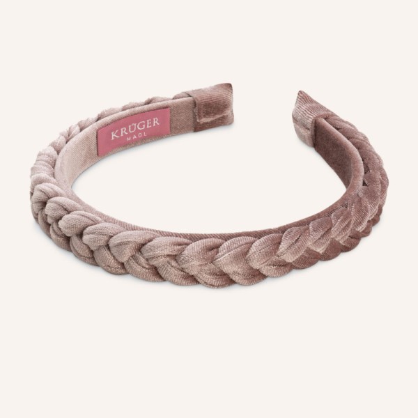 Geflochtener Samt Trachten Haarreif, schmal