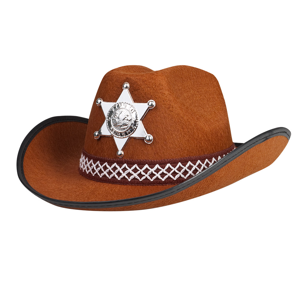 Kinder Cowboy Hut Sheriff, Cowboyhüte & Westernhüte, Hüte - Mützen, Zubehör