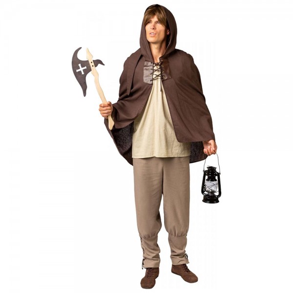 Mittelalter Gugel, braun