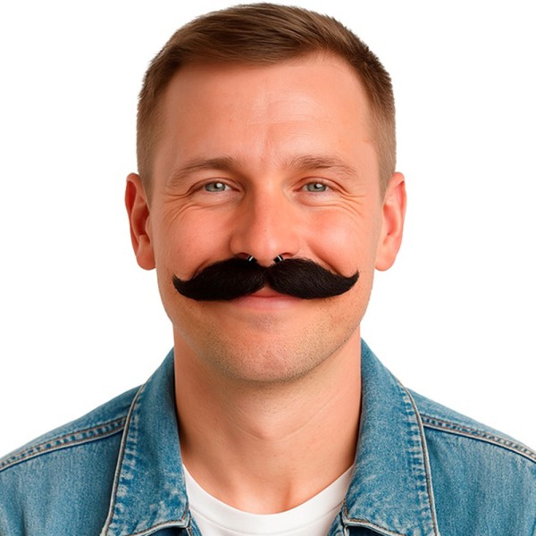 Modellierbarer Schnurrbart, schwarz