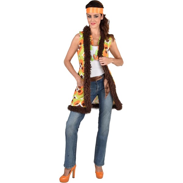 Hippie Weste Damen, Circle, braun